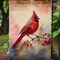 Edge Collections - 11 1/4" X 15 1/2" - Red - Garden Cardinal Garden Flag Decorative Yard Flag - 1 Piece